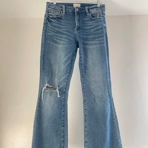 Kur.Kuma Wide Leg Ripped Jeans